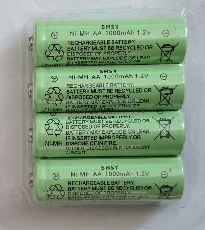 AAx4pk Ni-MH 300/600/1000mAh 1.2V Rechargeable Solar Light