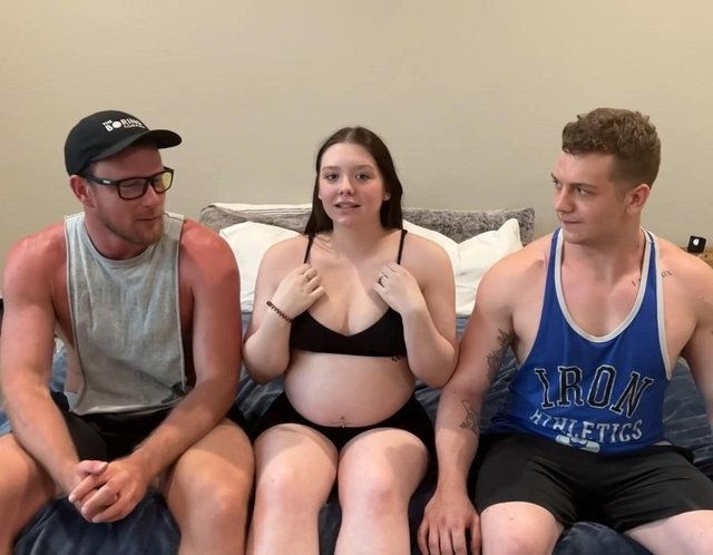 Pregnant Teen Cuckold Threesome Fuck 2