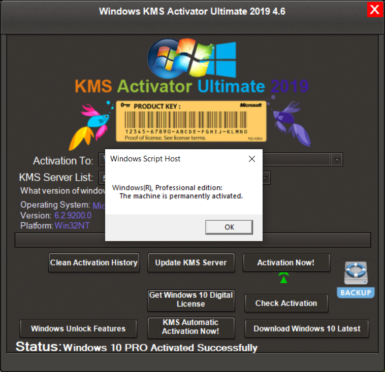 how to set up a kms server for windows server 2019