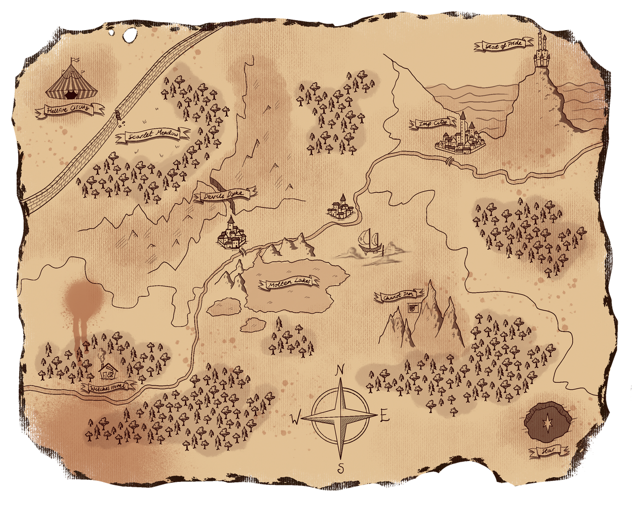 A map of Hell, and the wall