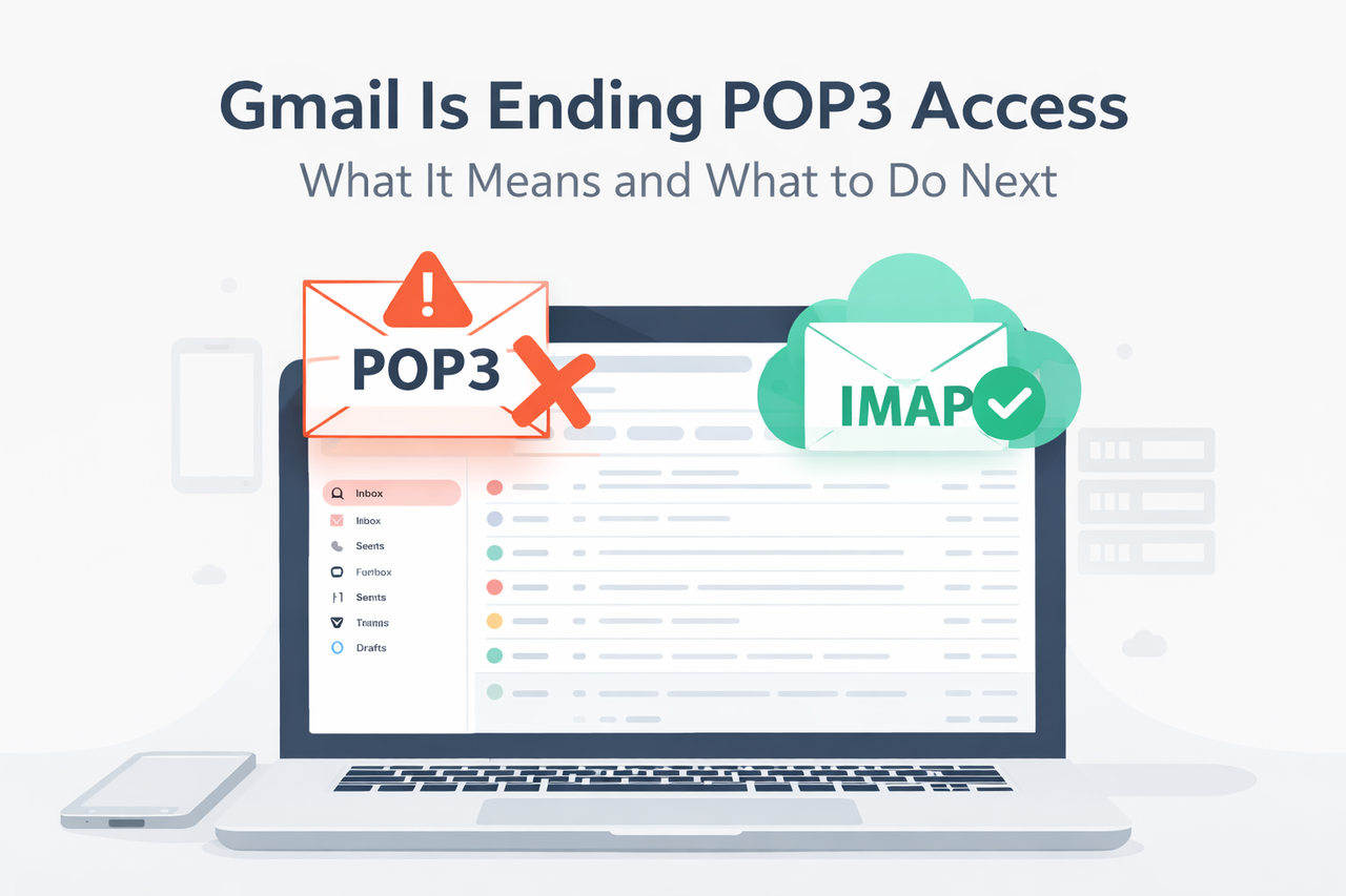 Gmail Is Ending POP3 Support: How to Secure Your Email Setup in 2026