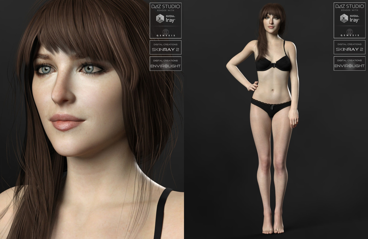 1 female. Genesis 8 female morphs.