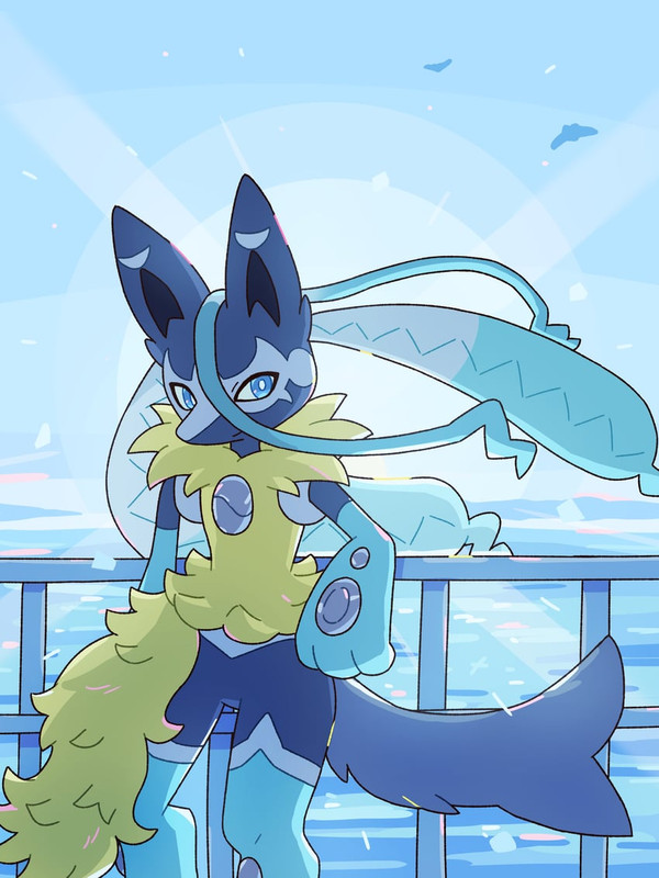 lucario-and-mega-lucario-z-pokemon-drawn