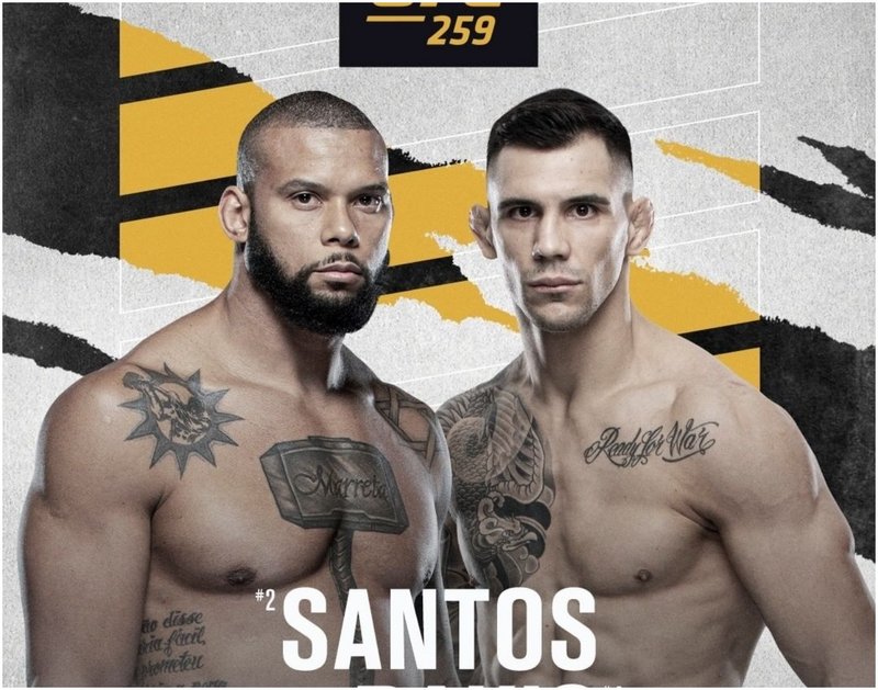 Официално: Сантос срещу Ракич на UFC 259