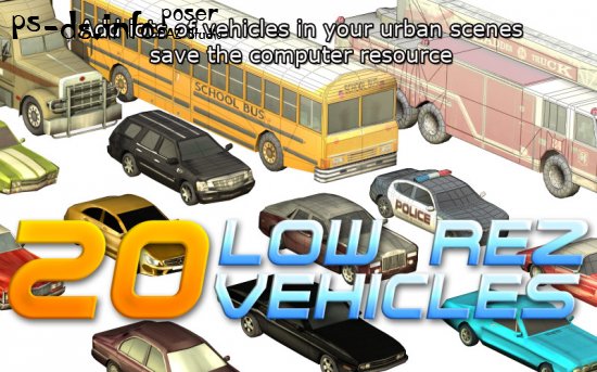 20 Low Rez Vehicles (RE-UPLOAD)