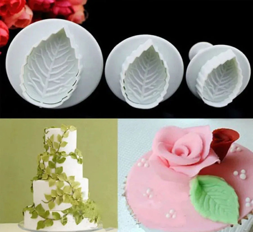 Set Cortador inyector De Hojas expulsor para fondant