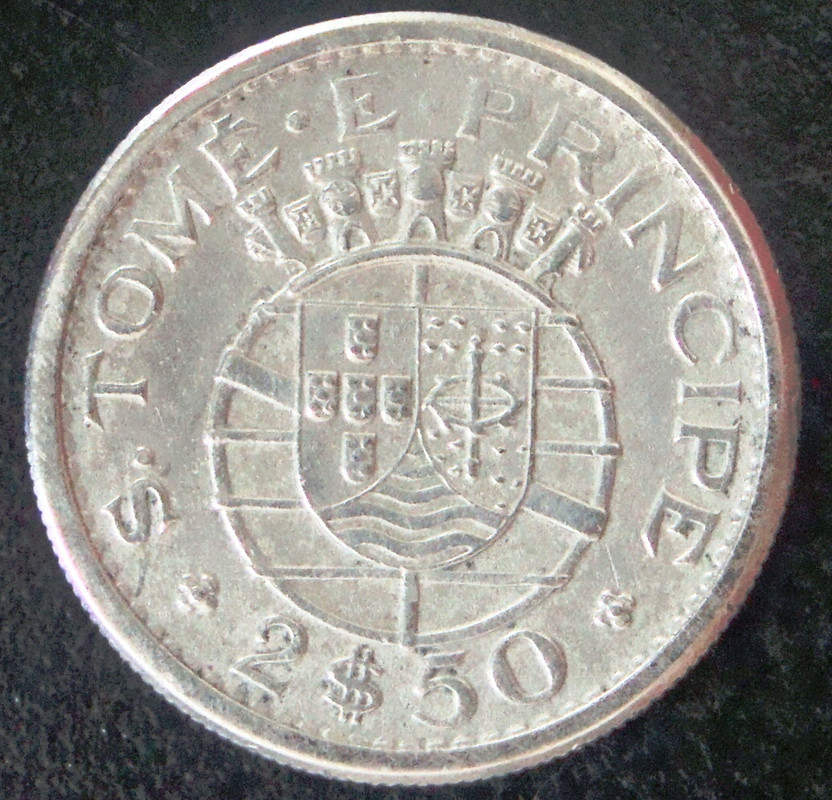 2,5 Escudos.  Santo Tomé y Príncipe (1962) STP-2-5-Escudos-1962-rev
