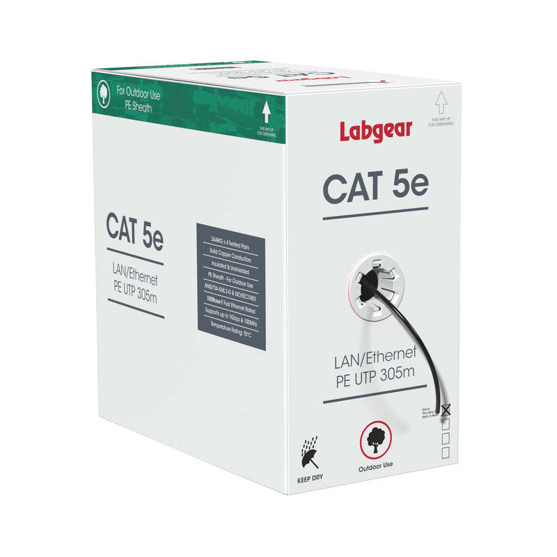 Labgear 70399PE 305m CAT5e Outdoor Ethernet Cable