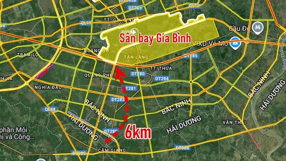 san bay gia binh phuong an ket noi tu nha Binh Sân bay Gia Bình sẽ được xây dựng trên địa bàn 4 xã: Gia Bình, Lương Tài, Nhân Thắng, Lâm Thao