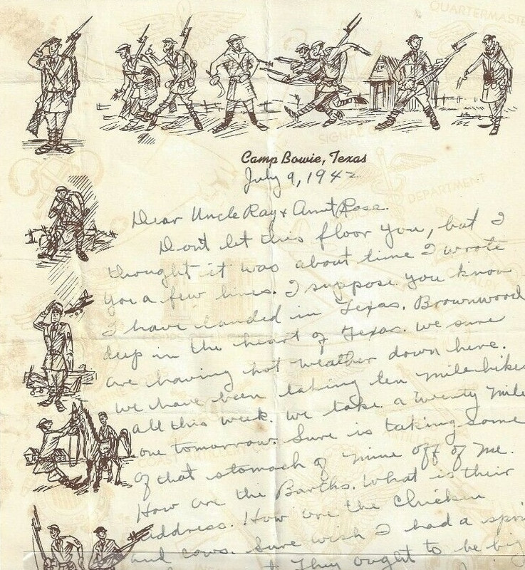 Carta ( Camp Bowie, Texas ) - 01a