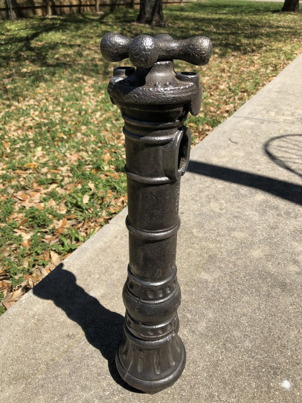Murdock M-75 Yard Hydrant older vintage version stripped down to the original bare cast iron iv