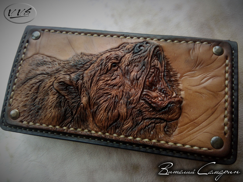 кошелек медведь бурый ж1