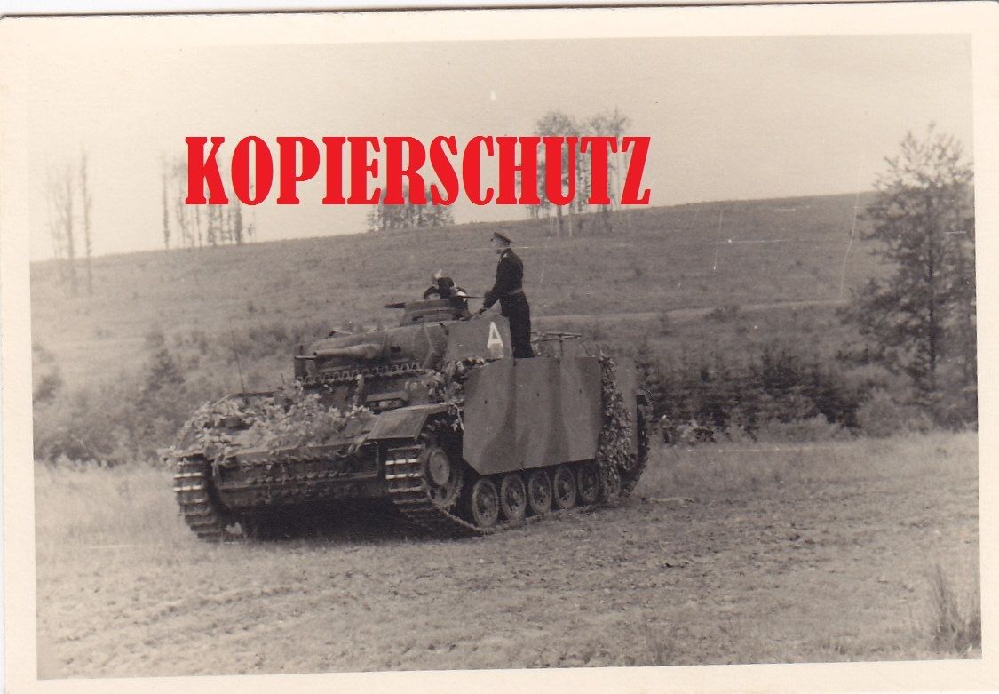 Befehls - Panzer III Zusatzpanzerung Seitenschür
