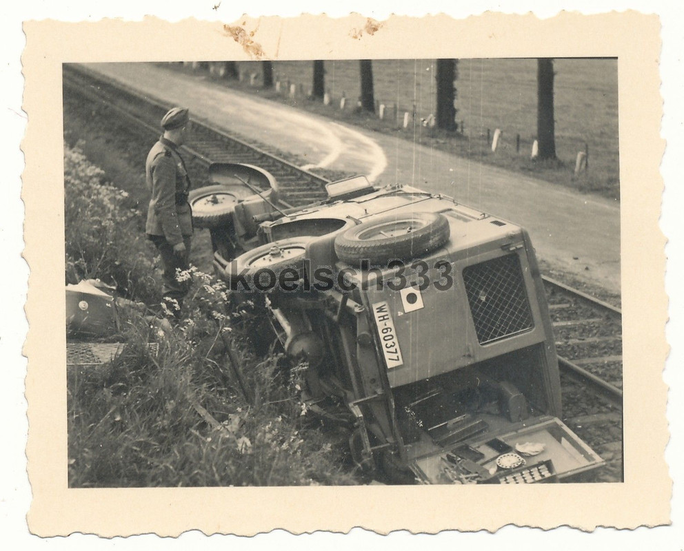 Wehrmacht Kfz Unfall Phänomen Granit LKW Kranken