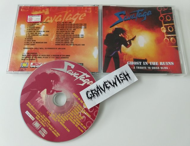 Savatage - Ghost In The Ruins - A Tribute To Criss Oliva (CD, 1995) FLAC LossLess