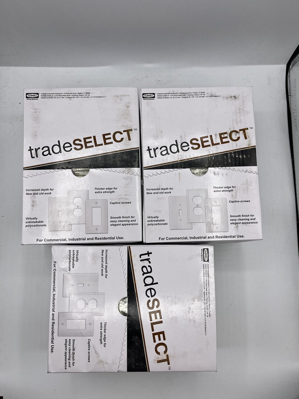 75* LOT OF 3 HUBBLE TRADE SELECT P26I WALL PLATE 25 PACK