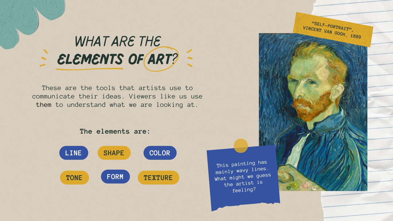 Elements of Art - Lines and Shapes Presentation