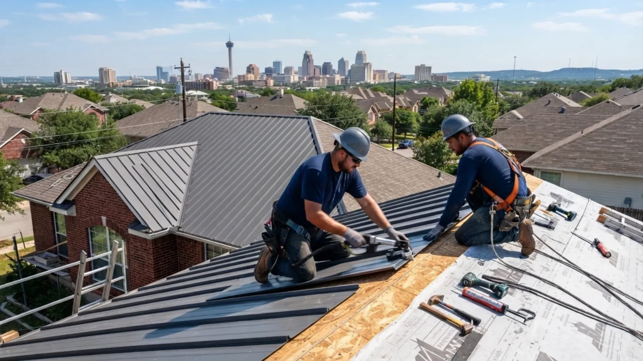 Metal roofing installation San Antonio Texas residential step by step