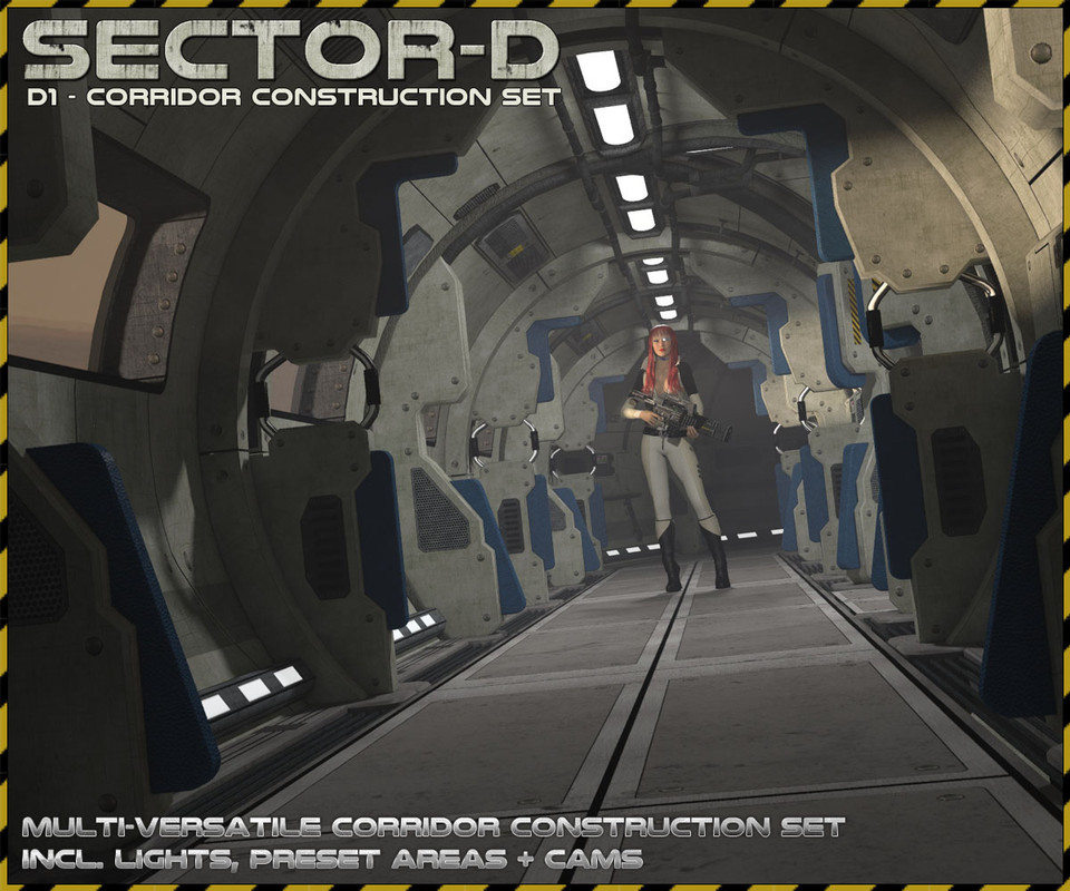 Ship Elements D1: Corridor Construction Set