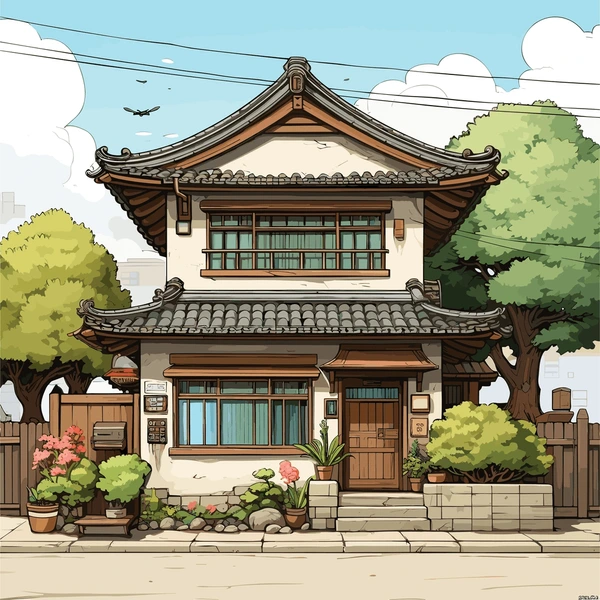 Usagi-Kuca Vector-art-house-traditional-korean-600nw-2324314217