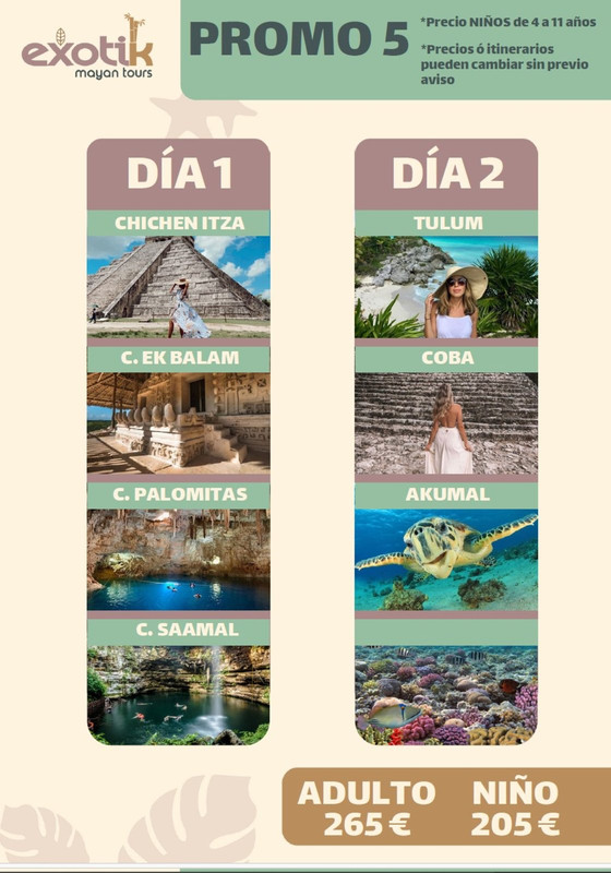 Ofertas Excursiones en la Riviera Maya - Exotik Mayan Tours - Foro Guías y Excursiones
