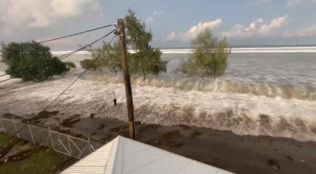 Tsunami en Tonga Tsunami en Tonga