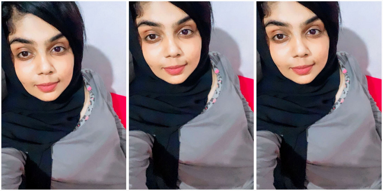 Horney muslim girl flashing her big boobs