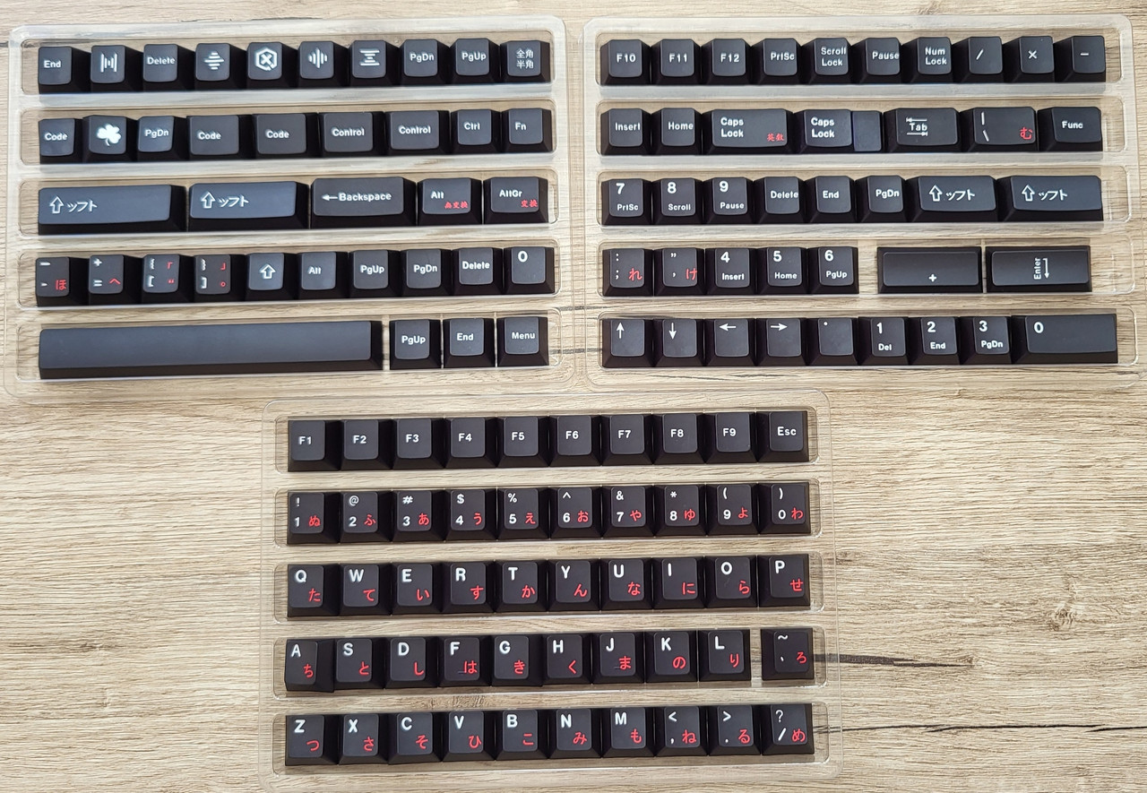 Cherry WoB+ Red Katakana PBT dye sub - 1100грн