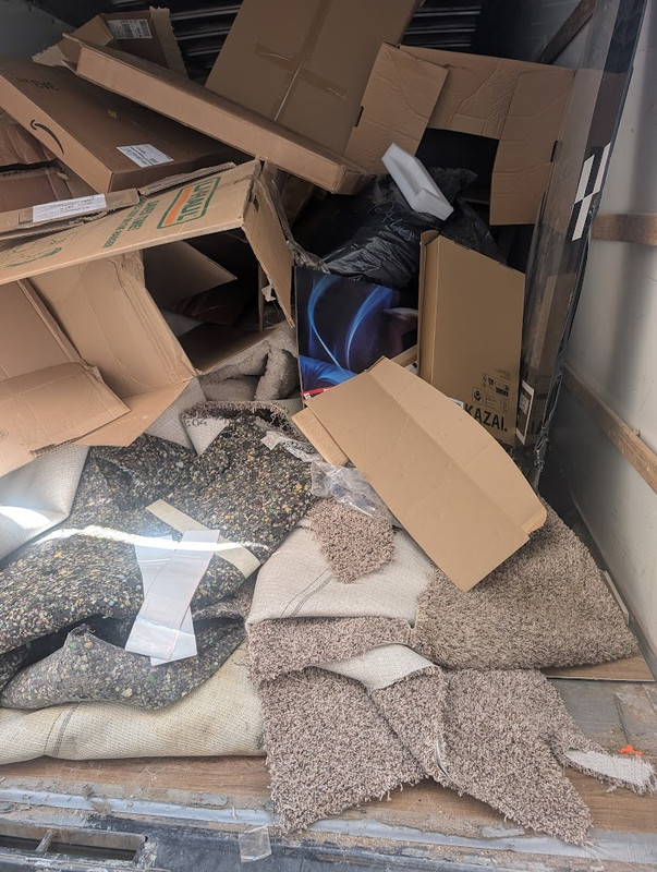 Construction debris removal service