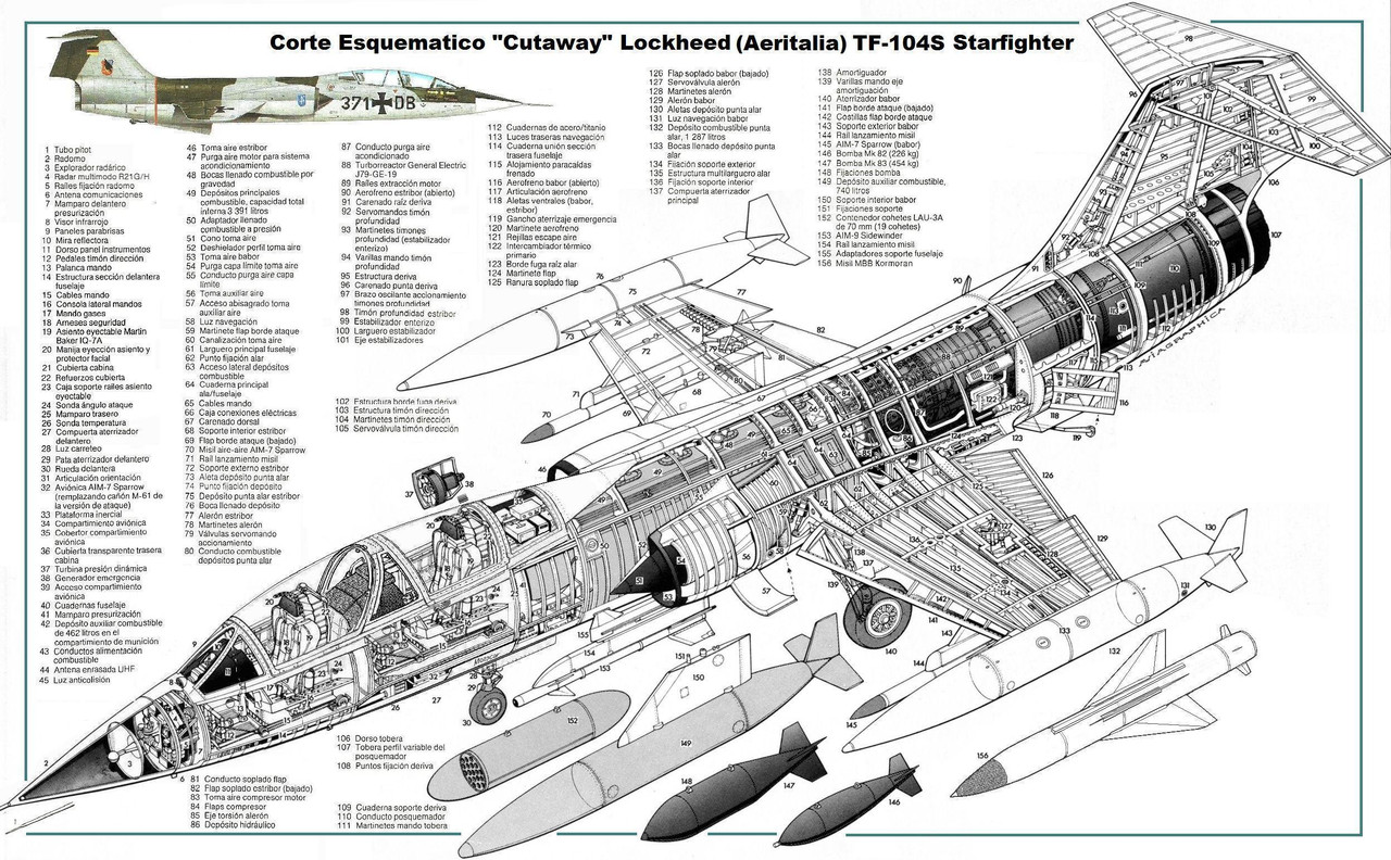 Cutaway Lockheed TF-104S