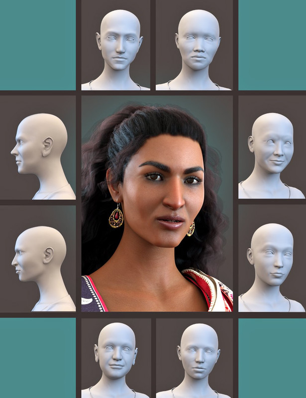 SBibb Diverse World Vol 2 for 200 Plus for Genesis 8 Female