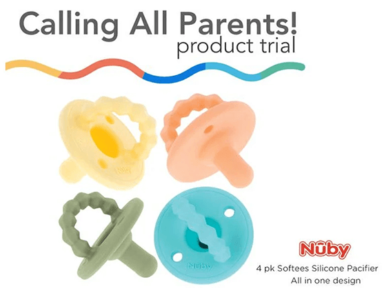 Get a Free 4-Pack of Nuby Silicone Pacifiers – Apply Now! Get a Free 4-Pack of Nuby Silicone Pacifiers – Apply Now!