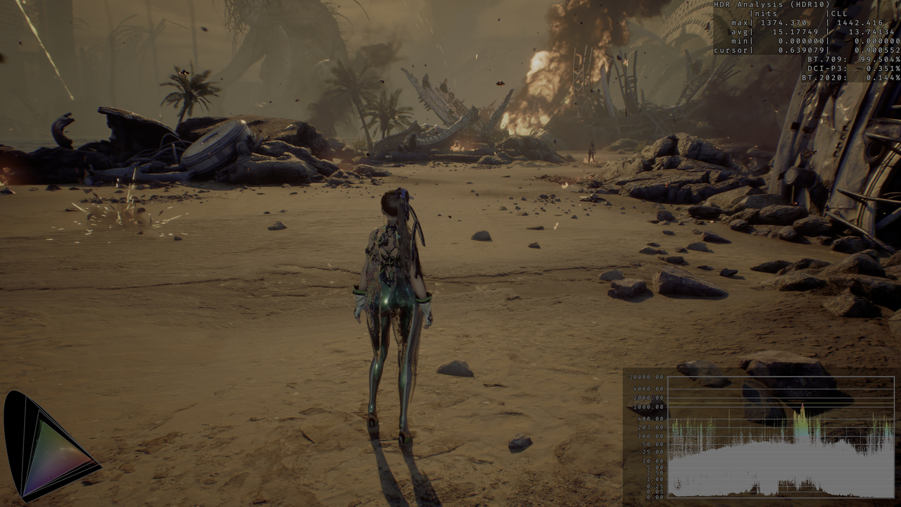 HDR contrast 48 brightness 40