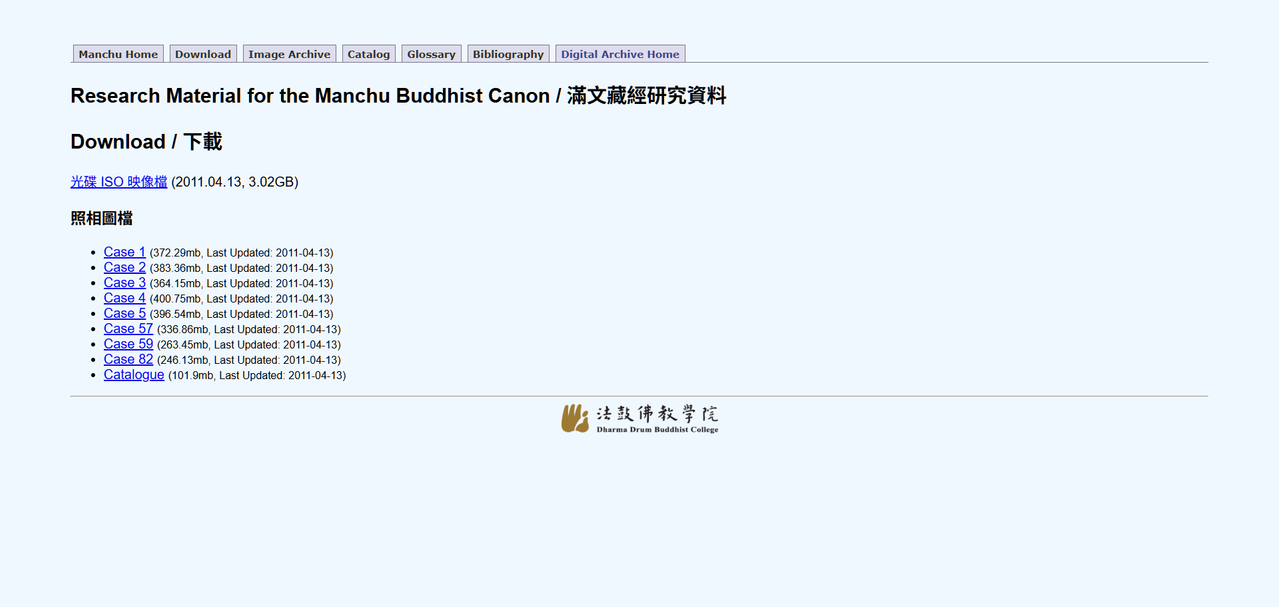 法鼓文理學院(DILA )滿文藏經研究資料