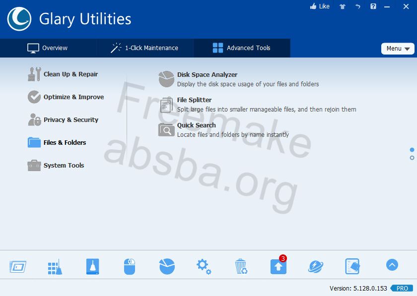 برنامج الصيانة و تسريع الويندوز : Glary Utilities Pro 5.128.0.153 