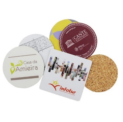Posavasos personalizados en Corcho Posavasos publicitarios en Corcho