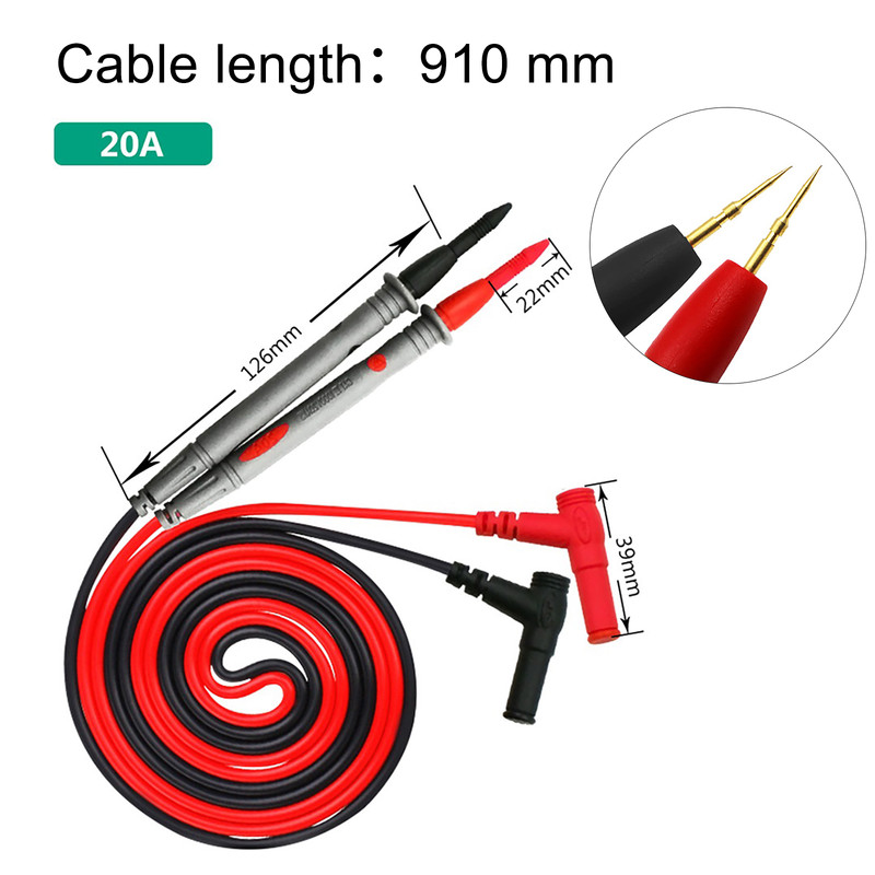 Digital multimeter test leads and probe pens