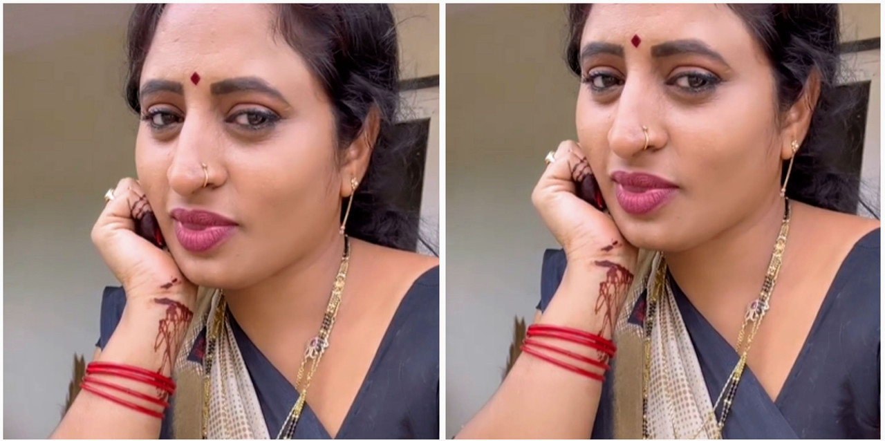 The actress in a revealing collage