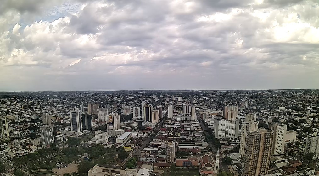 Campo Grande nesta manhã de sábado, 9