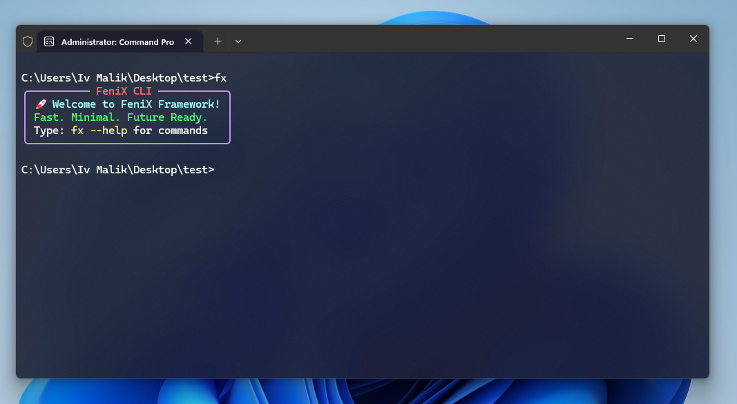 CLI Screenshot
