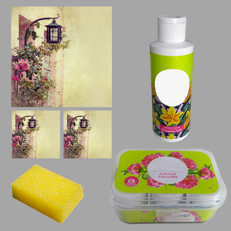 Image Transfer on Tray and Square Tea Coasters DIY kit
