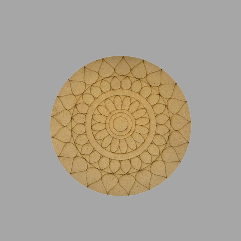 Penkraft Pen Mandala on Engraved Round MDF Board Hobbyist Level DIY Kit | Free video tutorial