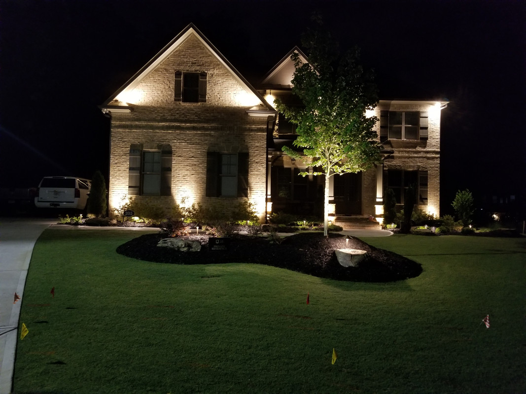 Got my outdoor lighting done. - The Lawn Forum