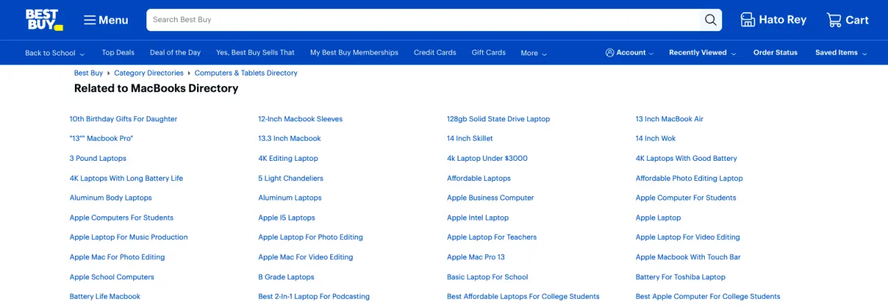 Best Buy shop example