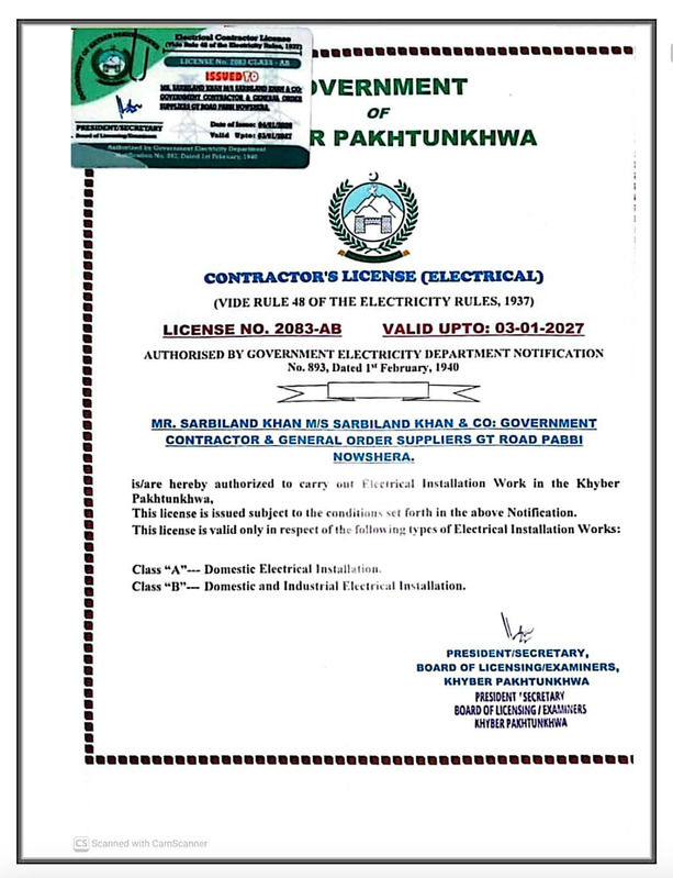 Electrical License