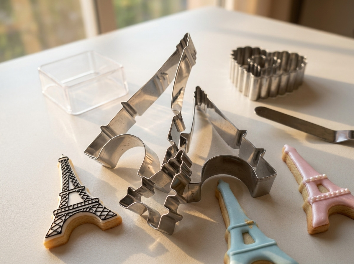 Cortador de galletas Torre Eiffel Molde En Acero Utensilio de cocina