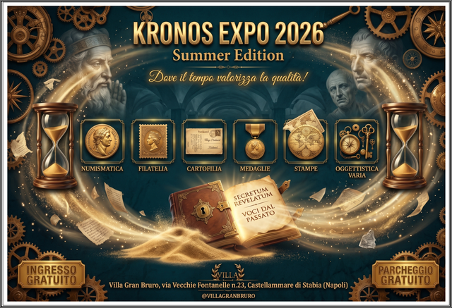 Kronos Expo Summer Edition: A Castellammare di Stabia l’eccellenza del collezionismo storico.