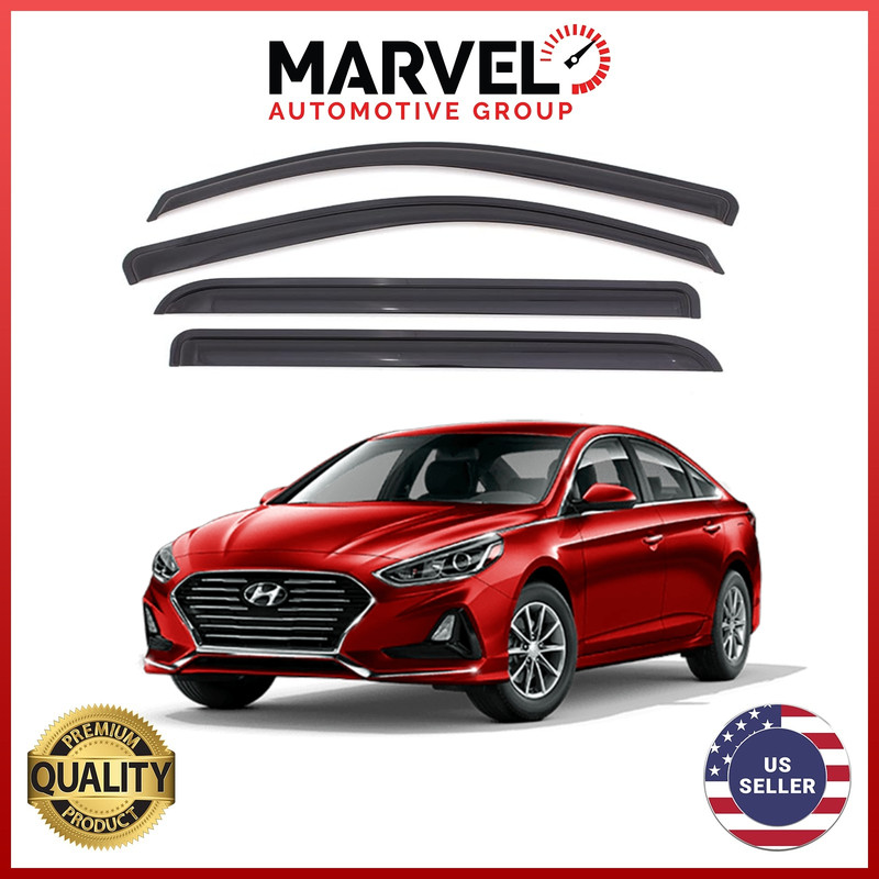 Amazon.com: Safe Smoke Window Visor Sun Rain Vent Guard 4 Pcs Set Out  Channel Visor Compatible with Hyundai Elantra (Elantra 2017~2018 Smoke) :  Automotive