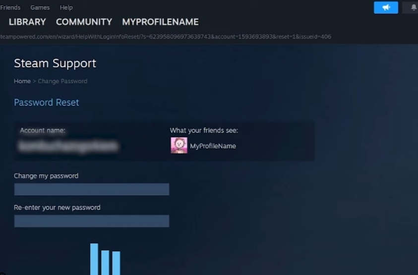 Change Password Step