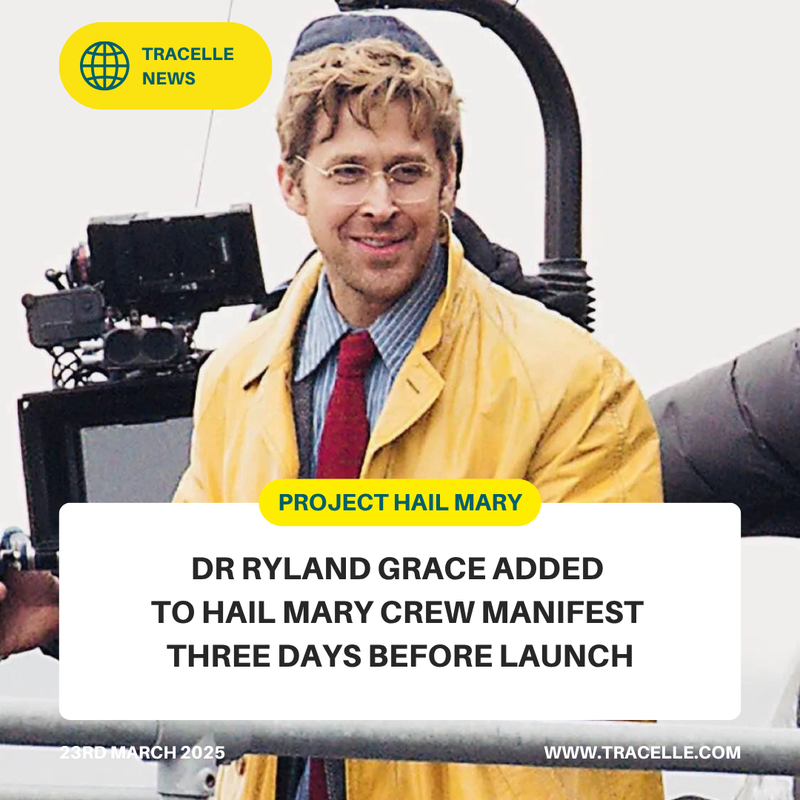 Ryland Grace added to hail mary manifest